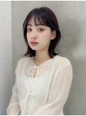 オリーブグレー/韓国レイヤー/ココアベージュ/レイヤーカット