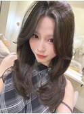 透明感カラー/ワンホンヘア/韓国ヘア/顔まわり/大阪/梅田