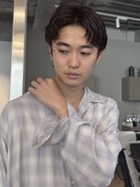 トリッカ シブヤ(TRICCA SHIBUYA)&nbsp;メンズカットパーマニュアンスフェザー毛流れアップバング渋谷