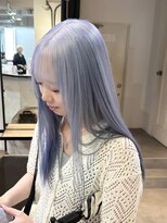 ベレーザ 渋谷(BELEZA)&nbsp;18833アイスブルーアンブレラカラーロングレイヤーエンドカラー