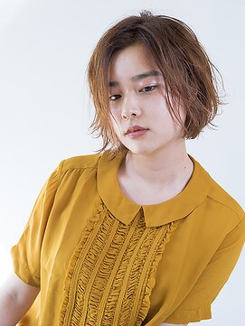 シータ(CITA) ニュアンスボブ×アプリコットベージュ