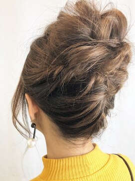 デイジー インデックスヘア 大島店(DAISY index hair) ”DAISY大島店” ヘアアレンジ カジュアル夜会巻き ツイスト