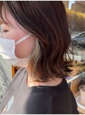 イヤリングカラー×ホワイトベージュ
