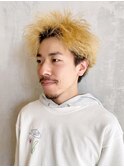 メンズストリートツイストパーマ_コンマヘア_ba395311