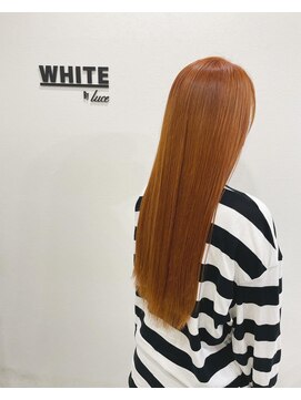 アンダーバーホワイト 阪神西宮店(_WHITE) UPTOGLOSS髪質改善トリートメント　ブリーチonオレンジ
