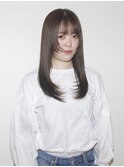 10代20代ロングウルフオリーブカラーツヤ髪スタイル髪質改善