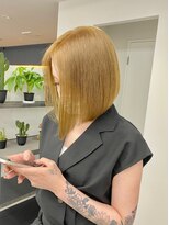 ロンドアベニール 北千住(Lond avenir)&nbsp;ハニーベージュ 前下がりボブ