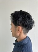 おしゃれビジネススタイル! 後ろ流しパーマ