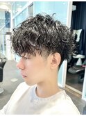 メンズパーマ/ツイストスパイラル/マッシュパーマ/刈り上げ