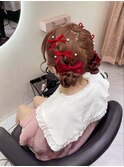 お団子ツイン/梅田ヘアセット
