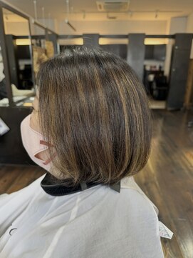 リジェール 高辻店 ボブでも軽やか♪ハイライト