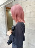 松尾菫菜/ハイトーンピンク/ブリーチ/韓国ヘア