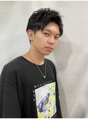 束感/黒髪/アップバング