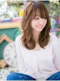 斜めバングニュアンスパーマレイヤーロングh3川口20代30代40代
