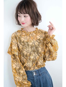 レイ(ray.) ニュアンスパーマレイヤーボブミルクティーベージュ