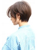 ショートボブ メルティカラー 似合わせカット アッシュカラー