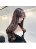 韓国ヘーゼルブラウンベージュ#レイヤーカット#髪質改善#前髪