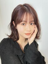 アグ ヘアー ダリア 喜多方店(Agu hair dahlia)&nbsp;《Agu hair》大人可愛い長めボブ×numberA.ベースケアミルク