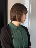 ジアン テラス(GIEN TERRASSE)&nbsp;ぱつっとボブミニボブ切りっぱなしボブ大阪梅田茶屋町#岸本