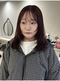 ミディアムレイヤーとワインレッド