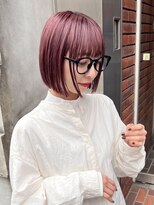 ジェム(GEM) チェリーレッド/細みハイライト/ラベンダーミルクティー★75