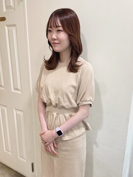 グリーン 渋谷(green) 【MIO】アプリコットオレンジベージュ×大人ガーリー