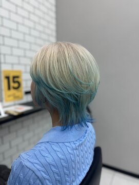 ラルガ 黒崎(Raruga) ハイライトカラーミルクティーベージュレイヤーカット