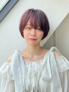 ハウスアンドヘアーワークス(House&Hair works) 前髪長め大人小顔ショート30代40代50代　藤沢