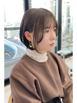 ビューナゴヤ 名駅(VIEW NAGOYA) 丸顔/ミニウルフ/チェリーブラウン/ショートボブ