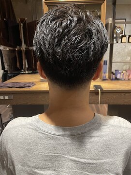 メンズココ 日本橋店(MENS COCO) 20代ブルーブラックフェードツーブロック