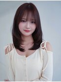 ANGELICA  顔周りレイヤー 春カラー カシスブラウン