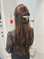トリッカ シブヤ(TRICCA SHIBUYA)&nbsp;ハーフアップ/リボンヘア/ゆるふわ/お呼ばれヘア/結婚式/