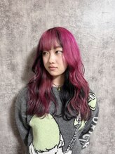 カプセル(capsule) ビビッド ピンク × 黒 デザインカラー♪