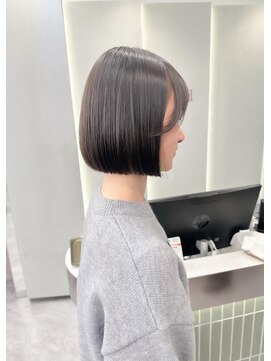 ロンドリゼル 札幌(Lond RiseL) オリーブグレー/前髪/ボブ/マロンベージュ/レイヤーカット/小顔