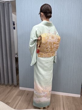 訪問着着付け+ヘアセット