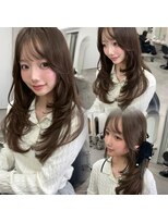 リッカ(LICCA)&nbsp;(licca内堀)レイヤーカット/くびれヘア/ベージュカラー