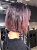 ハイライトバレイヤージュショートボブ20代30代40代