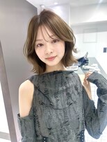 サンドイエナ 横浜店(sand yena)&nbsp;くびレイヤーエモージュ愛されショートボブ艶髪マッシュハンサム