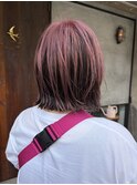 アンブレラカラー×大人ピンク