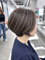 ロエ 元町店(Loe)&nbsp;元町ショートカット白髪ぼかし白髪染めハイライト髪質改善ボブ