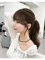 アマトウキョウ アユンチェ(AMA TOKYO×AYUNCHE)&nbsp;韓国ヘア　2wayバング  レイヤーカット くびれヘア  顔周り/