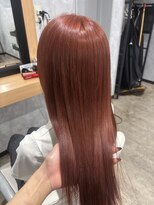 ルル(Lulu) オレンジベージュカラーロングスタイル