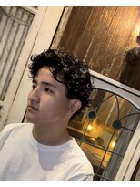 エルエー 大津店(L.A)&nbsp;センターパート　ルーズパーマ