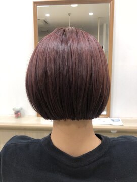 ラシックヘア 土山店(LASSIC HAIR) 【ブリーチ必須】ミニボブ×ピンクヘアー