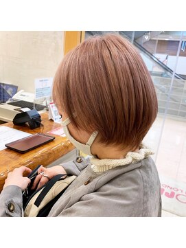 モリオ フロム ロンドン サッポロファクトリー店(morio FROM LONDON) 【morio札幌】大人かわいいショートボブピンクベージュカラー