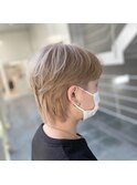 韓国マッシュ×ライトベージュ