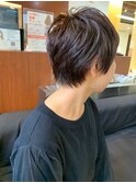 50代60代/白髪染め/ショート/ショートカット/ブラウン/小顔/