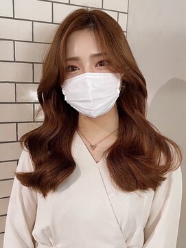 ノイズ オオサカ(NOISM) レイヤーカット×アプリコットカラー