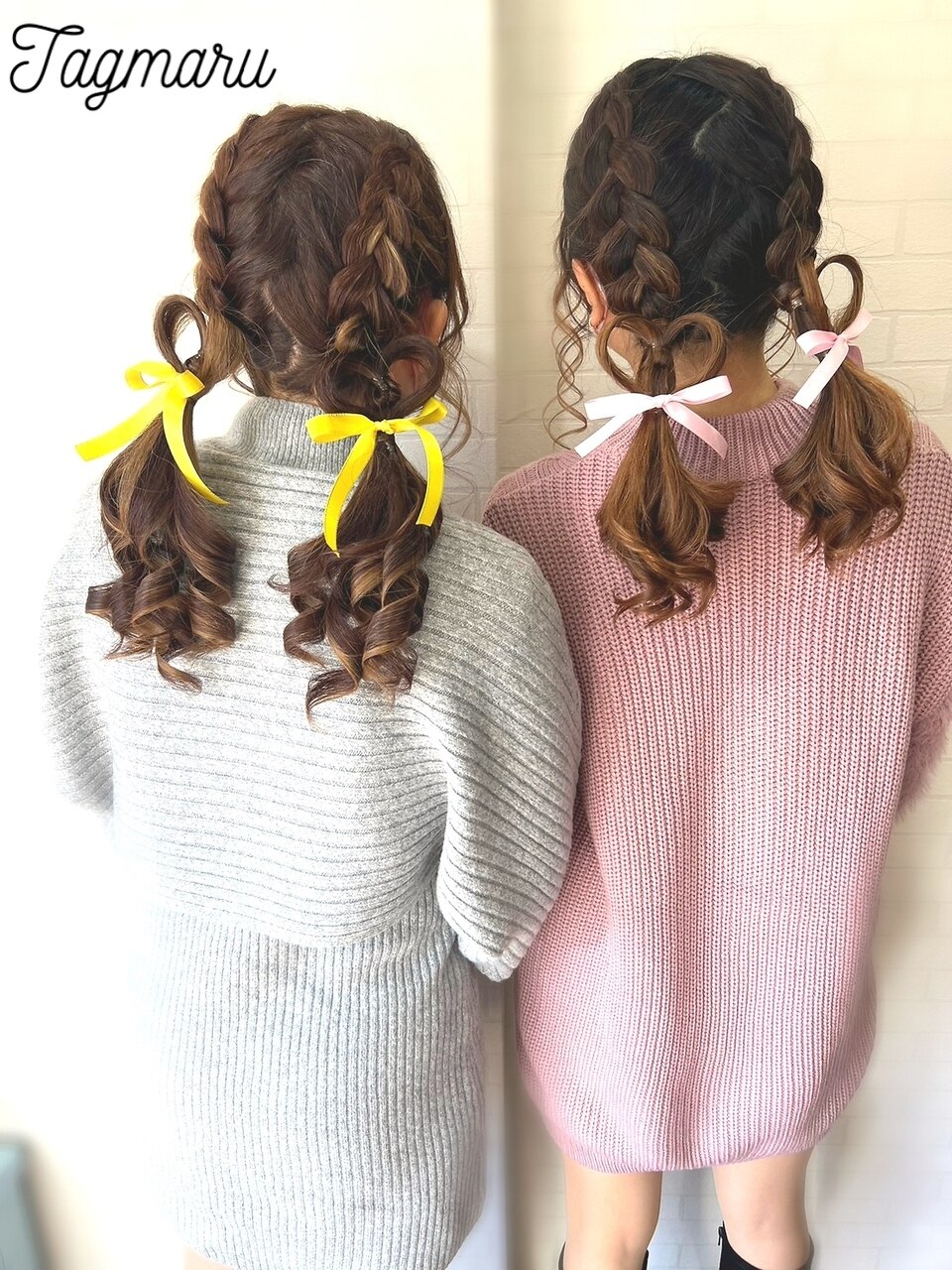 双子ヘア☆ハートの編み込みツイン☆ハート追加料金有：L177648837
