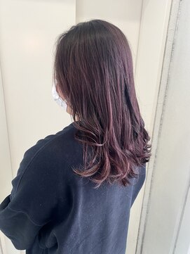 ヘアーデザイン シュシュ(hair design Chou Chou by Yone) ラベンダーピンクブラウン♪